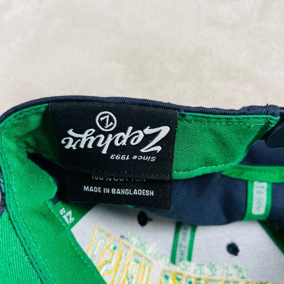 Notre Dame Fighting Irish Hat Cap Men's OSFM Blue Zephyr Snapback Football NCAA - Picture 6 of 7